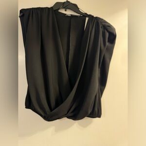 NWT ZARA Black Muscle Top